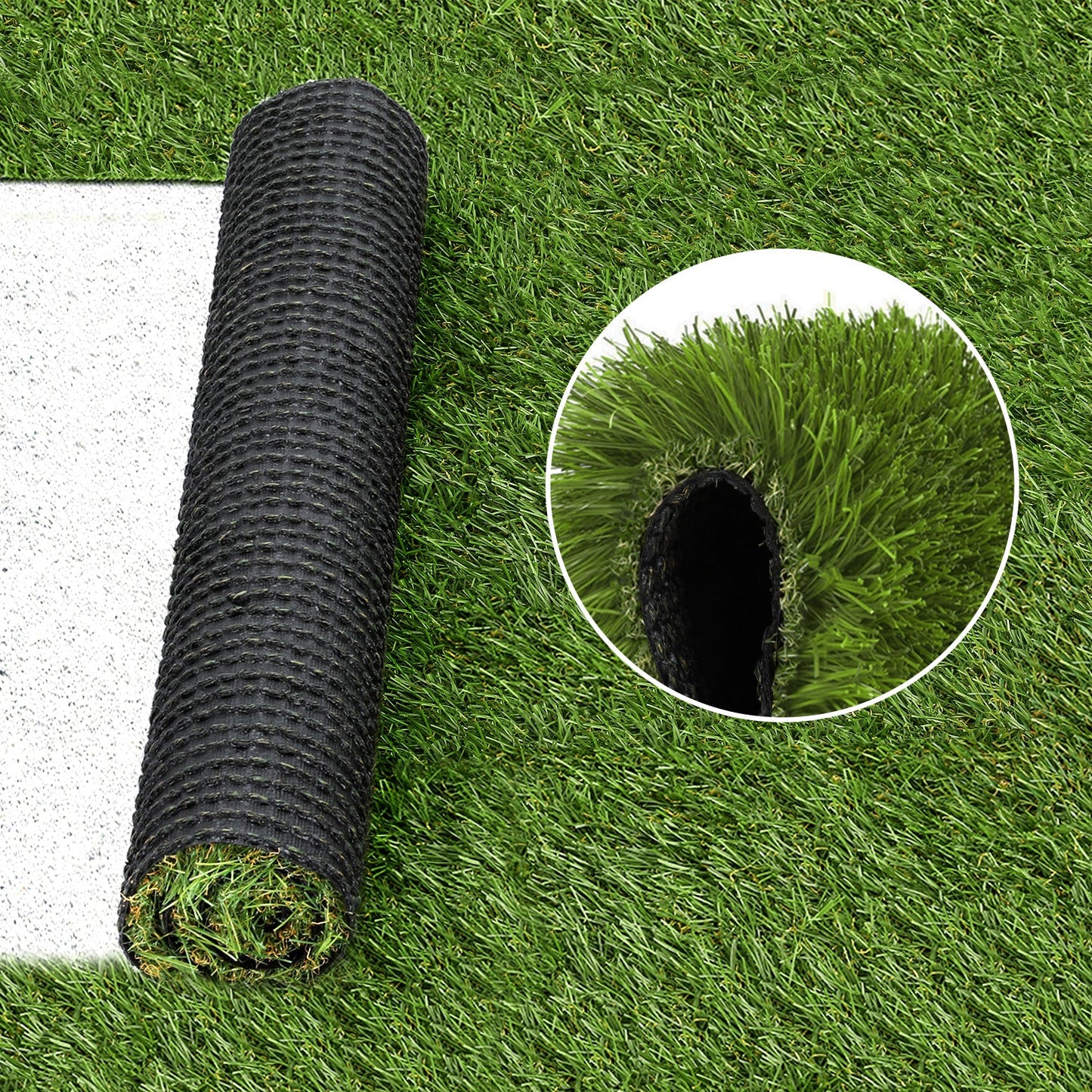 Prime Turf Artificial Grass 30mm 2mx5m 50SQM Synthetic UN-REAL Lawn Turf Plastic Plant 4-coloured