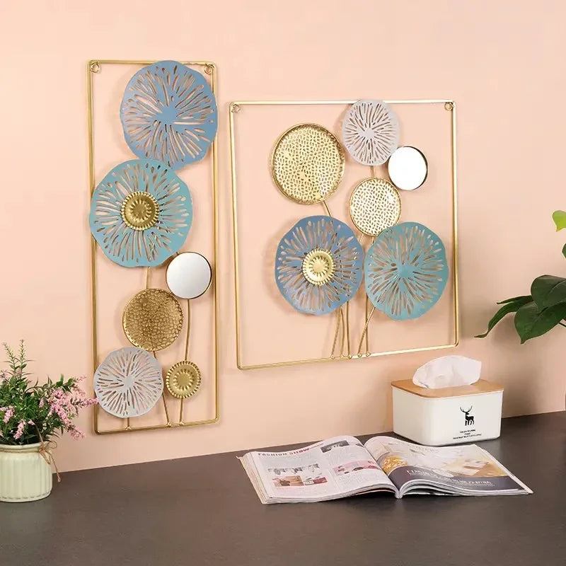 Mirror Wall Art Modern Wall Sculpture Art Home Decoration Multifunctional Round Metal Wall Art Decor Flexible Minimalist Mirror