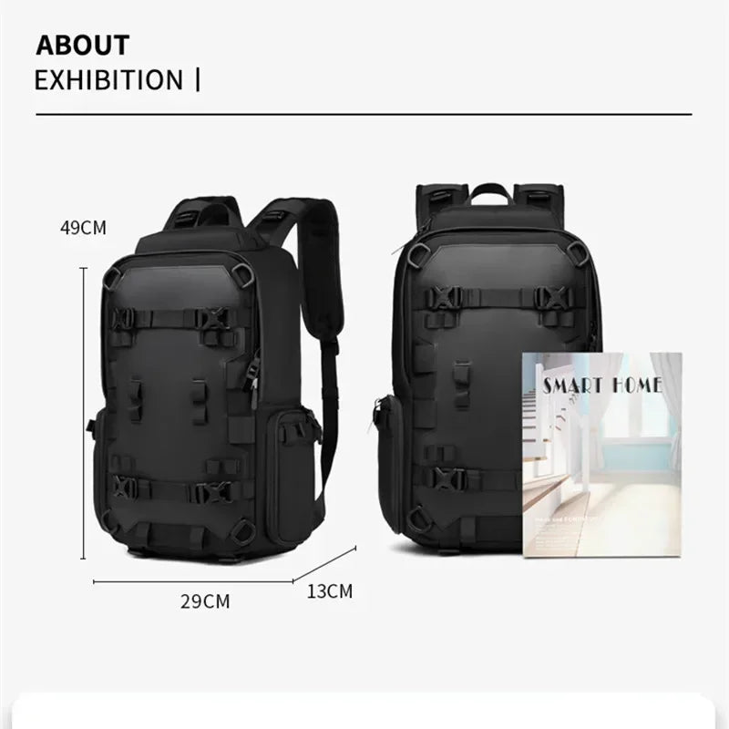 OZUKO 17.3 inch Helmet Backpack shoulder Men Travel Backpack Outdoor Waterproof Rider Cycling Sports Motorcycle