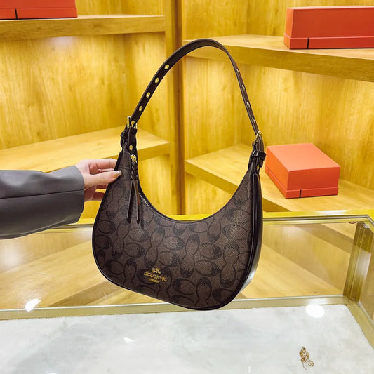 2025 Elegant Crescent Horn Bag Women Vintage Underarm Shoulder Crossbody Fashion Handbag