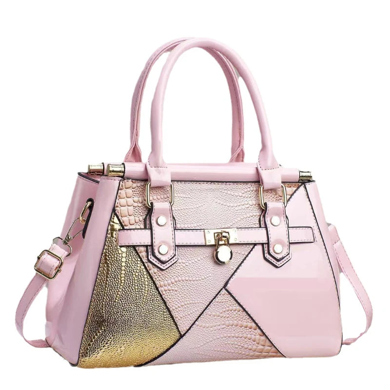 Fashionable New Women's Handbag Light Luxury Texture Lizard Pattern Colored Single Shoulder Bag Brand Trendy Crossbody Bag Women
