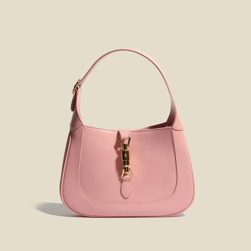 2024 New Vintage French Style Solid Color Underarm Bag Mini Saddle Bag Trendy Women's Summer Single Shoulder Slant Cross Handbag