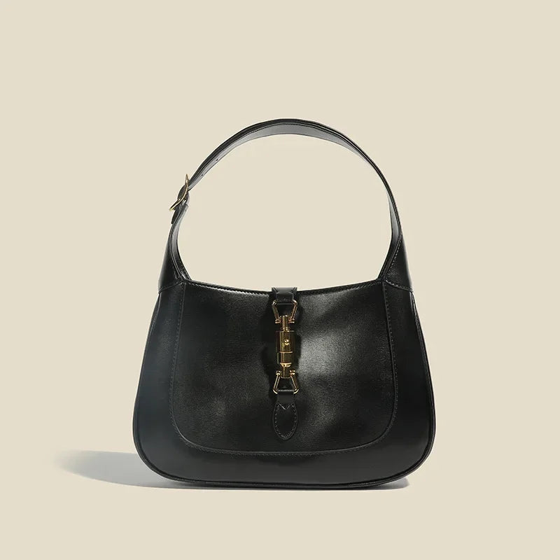 2024 New Vintage French Style Solid Color Underarm Bag Mini Saddle Bag Trendy Women's Summer Single Shoulder Slant Cross Handbag