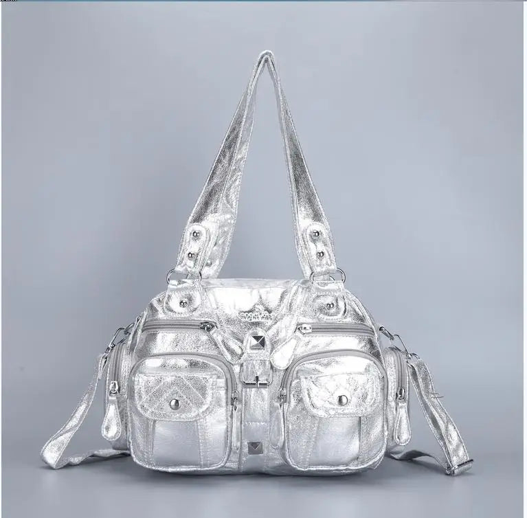 Women Handbags Satchel Top-handle Handbag PU Shoulder Bag Dumpling Pack Give Gifts Shoulder Bags Phone Money Pack