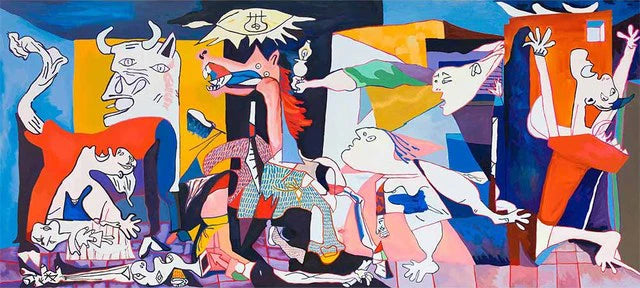 Abstract Wall Art Picture Picasso Famous Painting 《Guernica》Posters Canvas Painting for Modern Living Room Home Office Decor