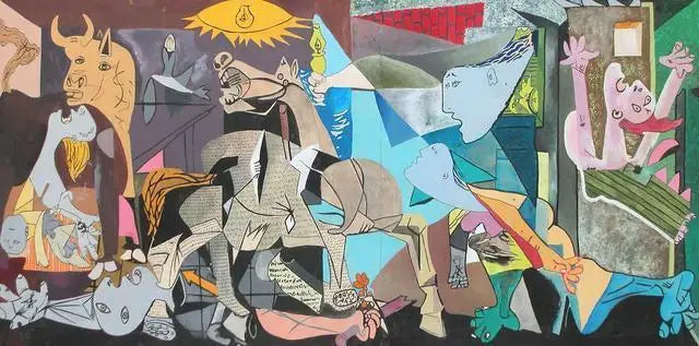 Abstract Wall Art Picture Picasso Famous Painting 《Guernica》Posters Canvas Painting for Modern Living Room Home Office Decor