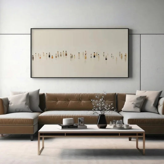 Minimalist Color Abstract Humans Poster Vintage Figures Simple Oil Canvas Painting Wall Art for Gallery Living Room Home Decor