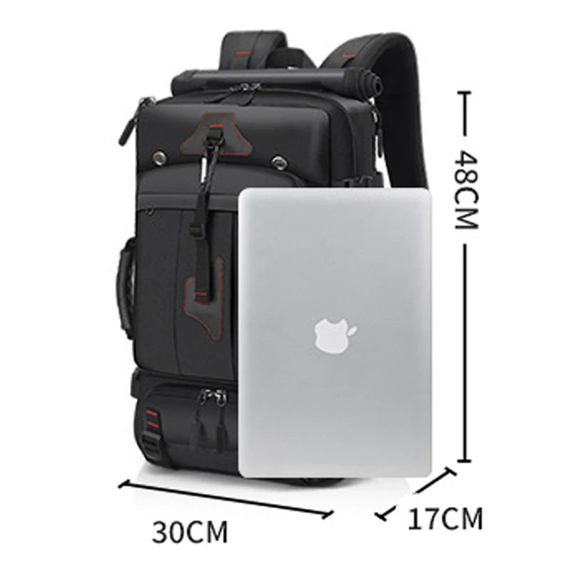 XOKY 80L Travel Backpack Large Capacity Multiple Storage Spaces Anti Theft Backpack with Dry Wet Separation 8106