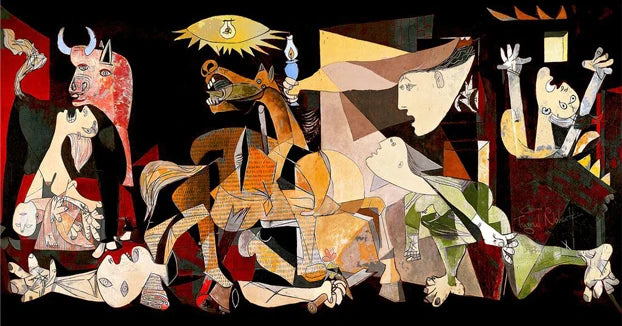 Abstract Wall Art Picture Picasso Famous Painting 《Guernica》Posters Canvas Painting for Modern Living Room Home Office Decor