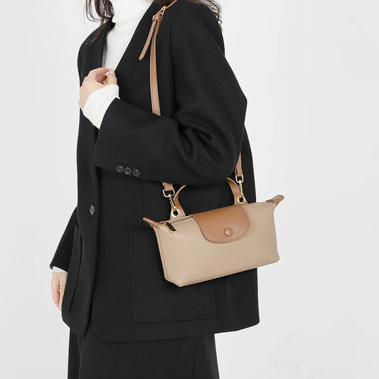 100% cowhide Crossbody Cowhide Cell Phone Shoulder Bag Genuine Leather Messenger Bag Fashion Daily Use For Women Wallet HandBag