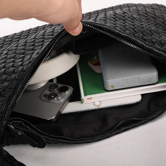 woven women handbags 2024 new arrival messenger bag good shoulder bag