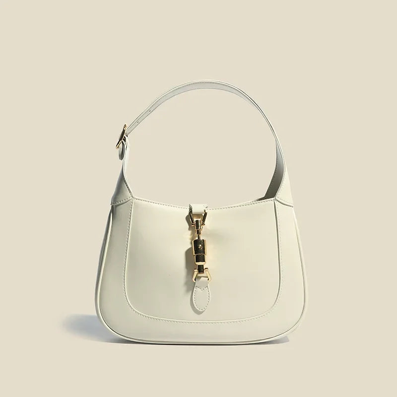 2024 New Vintage French Style Solid Color Underarm Bag Mini Saddle Bag Trendy Women's Summer Single Shoulder Slant Cross Handbag