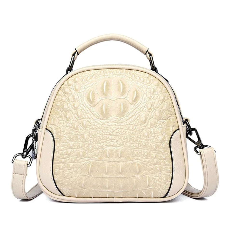 Brand Crocodile Leather Crossbody Bags for Women 2024 Female Shoulder Messenger Sac Luxury Designer Ladies Handbags and Purses