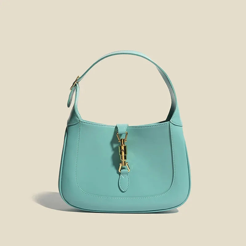 2024 New Vintage French Style Solid Color Underarm Bag Mini Saddle Bag Trendy Women's Summer Single Shoulder Slant Cross Handbag