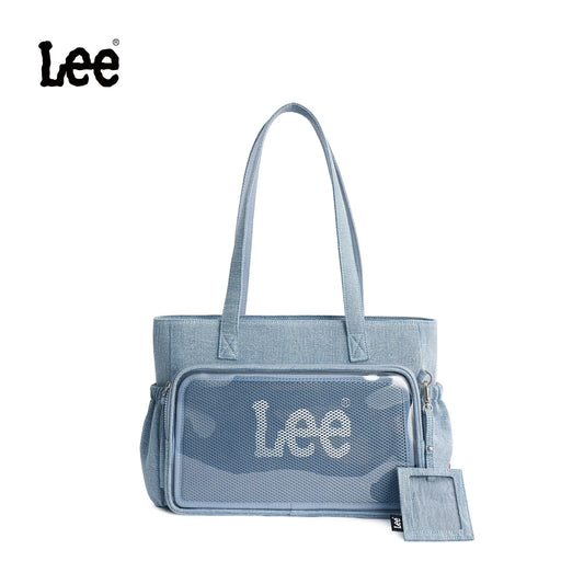 LEE Retro Women's Handbag Denim PVC Hand Bag Ladies Crescent-Shaped With Internal Brand Zipper Pocket Travel Daily Use сумка