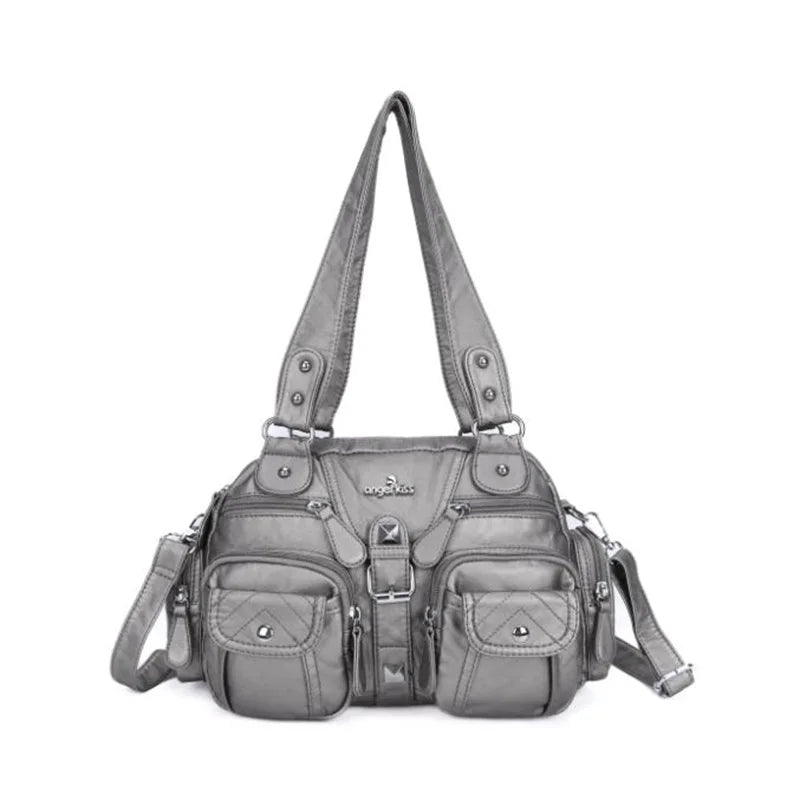 Women Handbags Satchel Top-handle Handbag PU Shoulder Bag Dumpling Pack Give Gifts Shoulder Bags Phone Money Pack