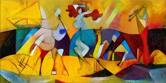 Abstract Wall Art Picture Picasso Famous Painting 《Guernica》Posters Canvas Painting for Modern Living Room Home Office Decor