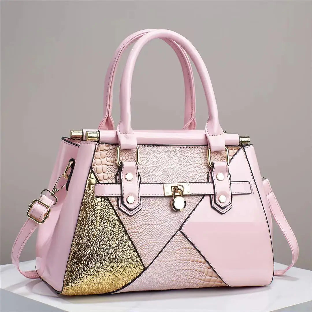 Fashionable New Women's Handbag Light Luxury Texture Lizard Pattern Colored Single Shoulder Bag Brand Trendy Crossbody Bag Women