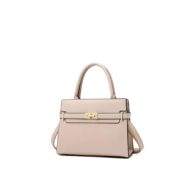 Women's soft leather handbag simple small square bag casual women's bucket bag fashionable single shoulder crossbody bag