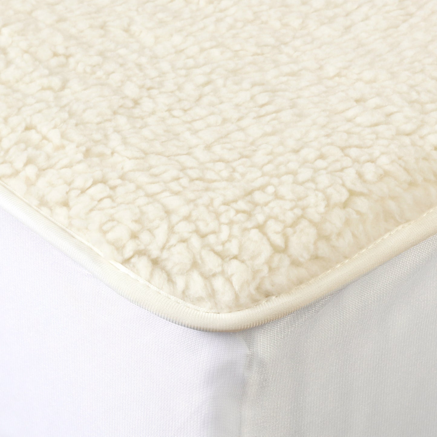 Royal Comfort Fleece Top Electric Blanket Fitted Heated Winter Underlay - Queen - White