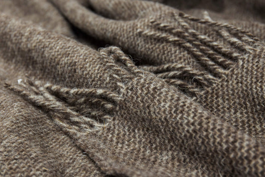 Cambridge Throw - 100% NZ Wool - Natural