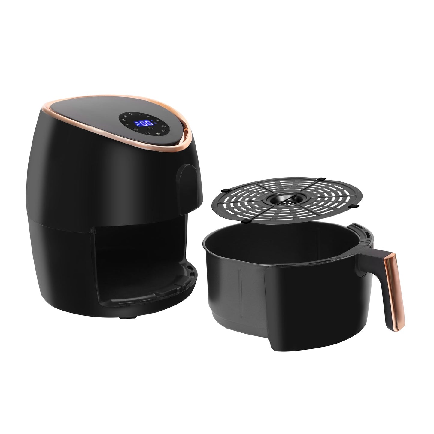 7.1L Digital Air Fryer Kitchen & Dining > Kitchen Appliances (Black/Rose Gold)
