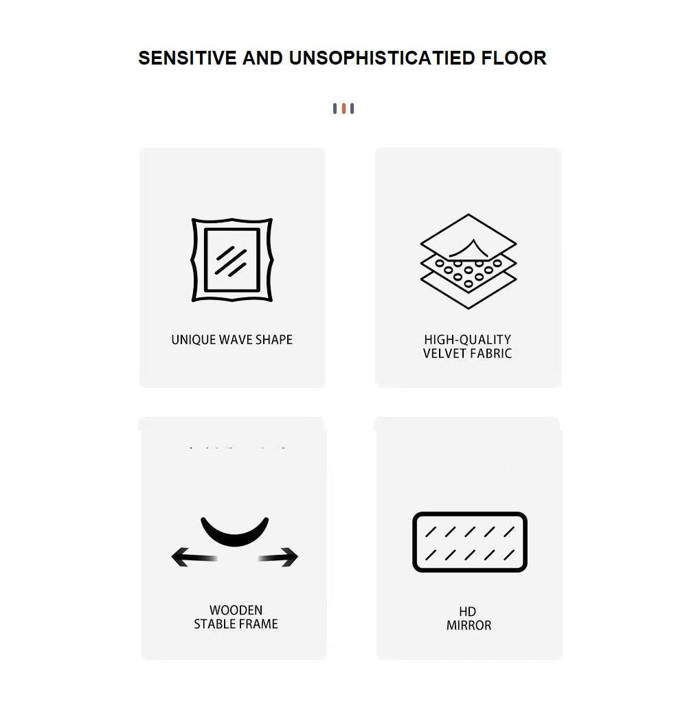 1.7m Standing Maiden Mirror Full Length Aesthetic Full Size Floor Mirror Bedroom Creative Modern Deco - Amazingooh Wholesale 1.7m Standing Maiden Mirror Full Length Aesthetic Full Size Floor Mirror Bedroom Creative Modern Deco - Amazin