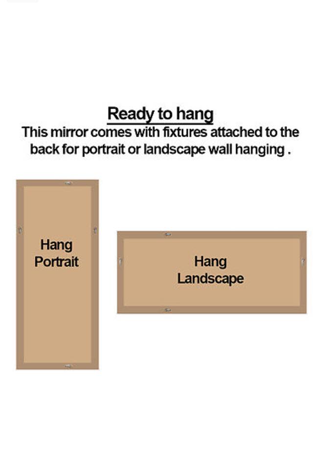 French Provincial Ornate Mirror - Black - Small 80cm x 110cm