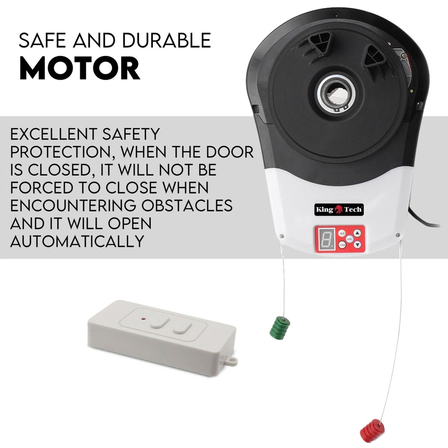 Automatic Roller Door Opener Garage Powerful 1200N Motor Garage 22m² Rolling AU