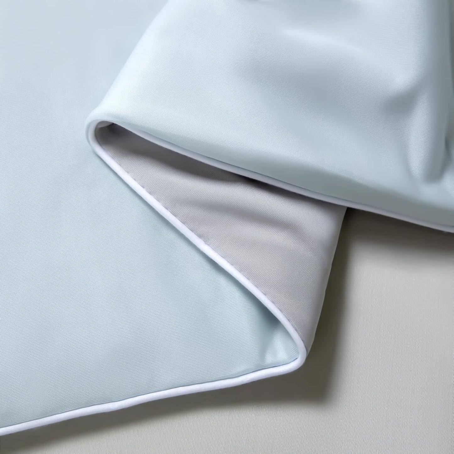Ice Cooling Reversible Summer Comforter Blanket (Blue and Grey, Queen/King)