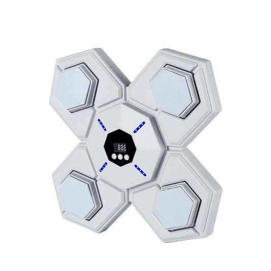 Rechargeable Bluetooth Boxing Machine With Adult & Child Gloves - Blue - With Adult & Child Gloves Pink Blue