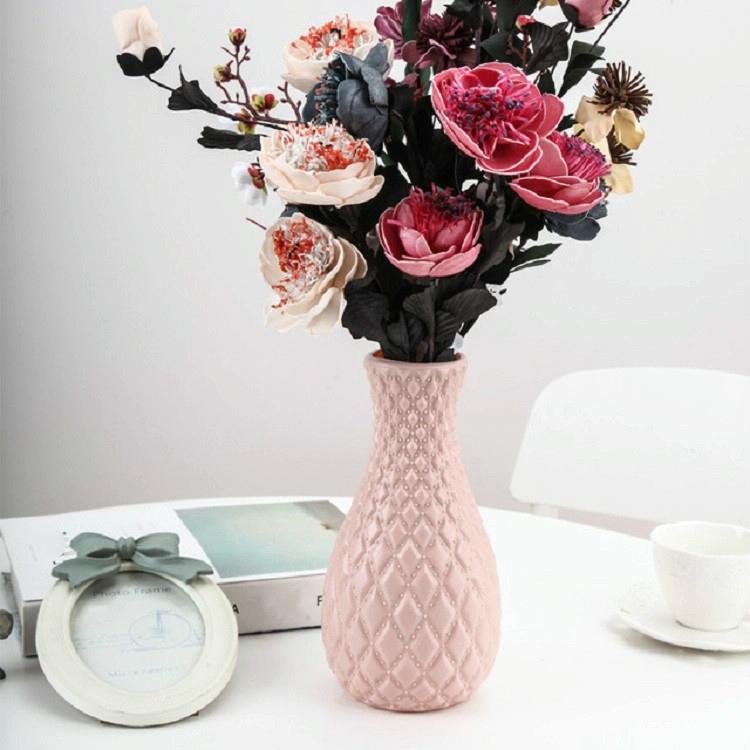 Hydroponic Plastic Vase for Dry and Wet Flower Arrangements - Desktop Furnishings - Blue