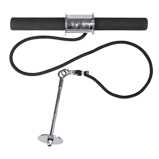 Forearm Wrist Grip Strength Roller Exercise Bar Home Gym Training