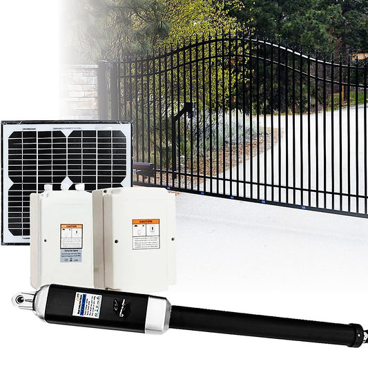 500KG 10W Solar Single Swing Auto Motor Remote Gate Opener