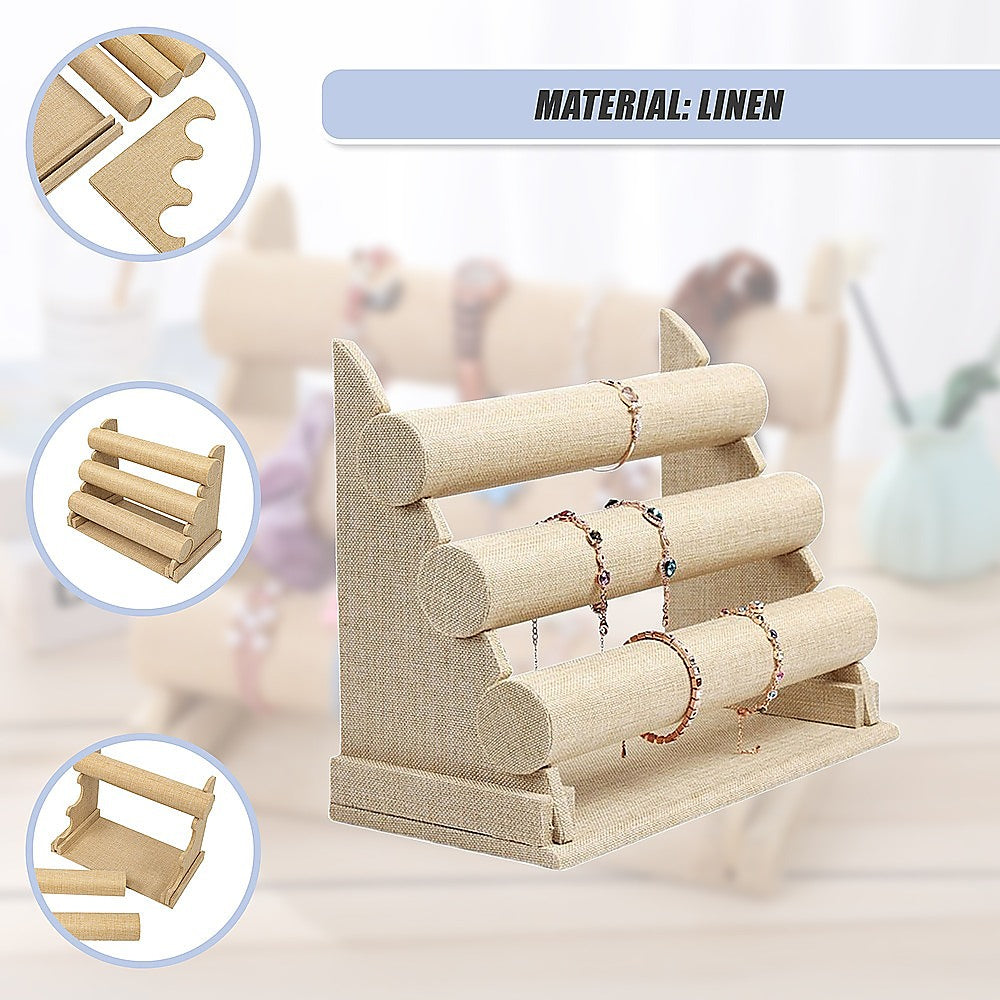3-Tier Triple Bar Jewellery Display Rack