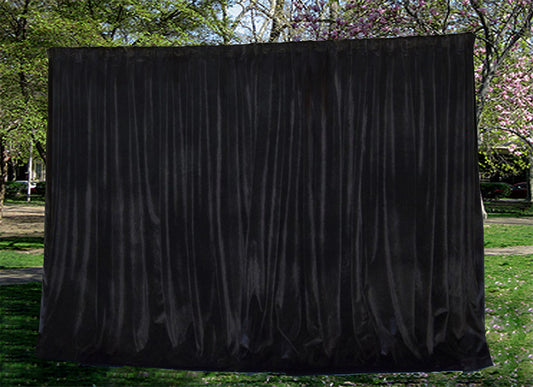 Large Thick Faux Mink Velvet Curtains Blockout 540x 230cm+Hook Pinch Pleat Black
