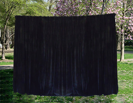 Long Large Velvet Curtains Black PINCH PLEAT 590x270cm + 30 Hooks Polyeste New