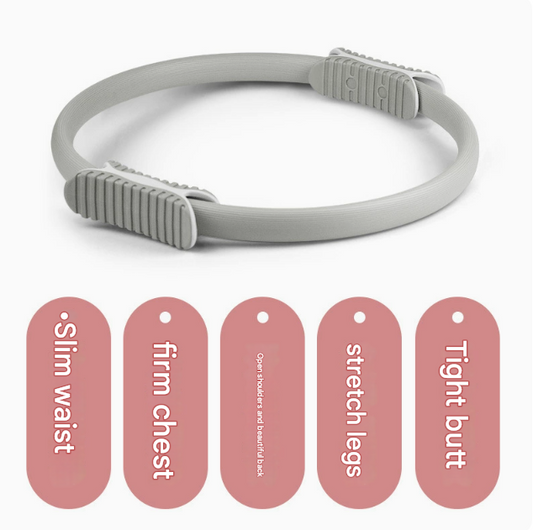 2 PCS Blue 38cm Pilates Ring Circle with Comfort Foam Handles for Core & Muscle Toning