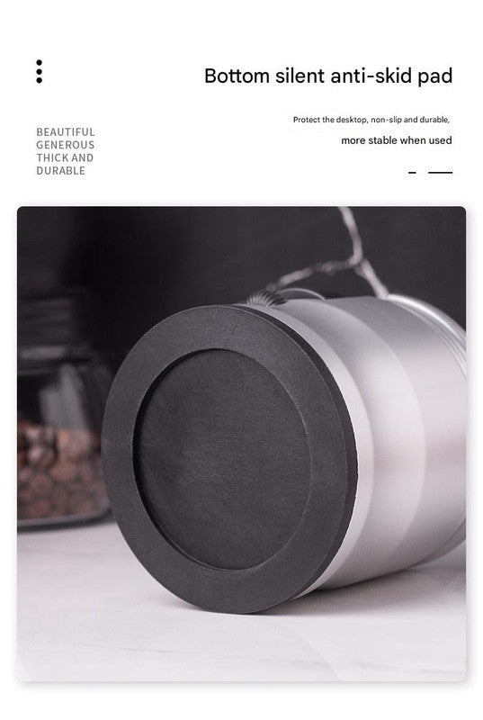 Silver Diamond Professional Aluminum Espresso Tamping Station - Adjustable Portafilter Holder Stand