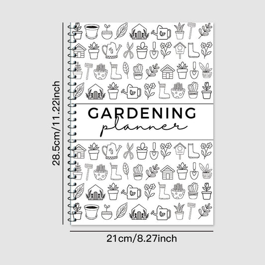 2-Pack Gardening Journal Set - 28.5x21cm (11.22x8.27in) Plant Care Tracker with Watering Schedule - Indoor/Outdoor Polarimeter Logbooks