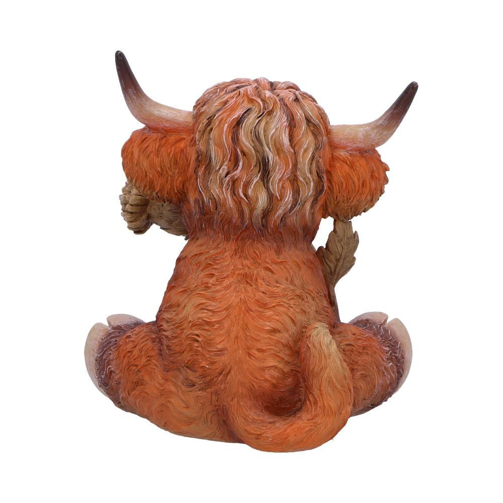 Cute Scottish Highland Cow Resin Statue - Nordic Home Decor Gift