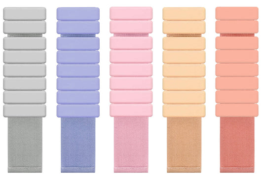 Light Orange Premium Adjustable Silicone Wrist & Ankle Weights (1lb Each, 2lb Pair) - Waterproof & Sweatproof for Enhanced Yoga, Running & Fitness Workouts