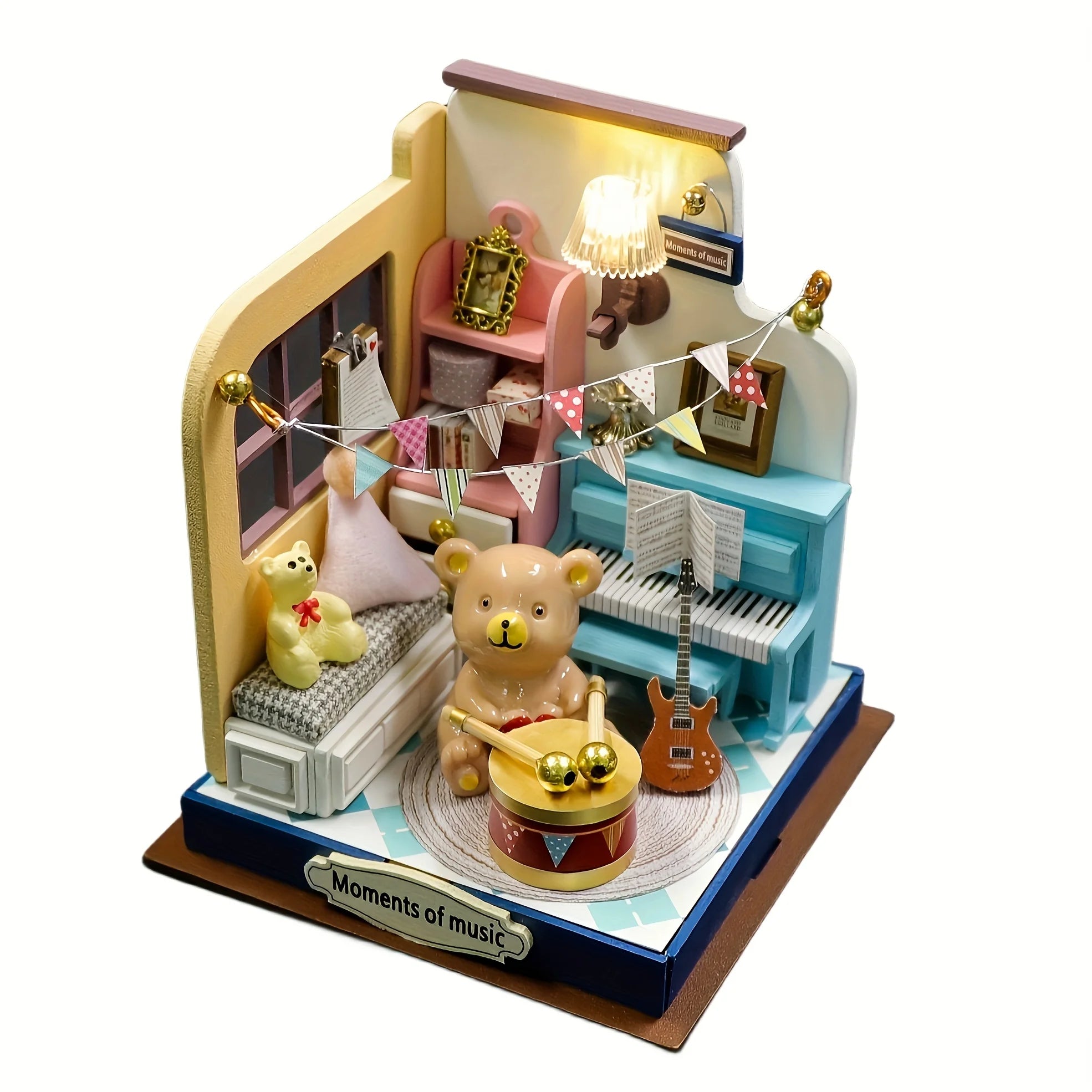 3D Dollhouse Kit for Adults - DIY Miniature House Craft for Stress Relief, Creative Christmas & Black Friday Gift, Home Decor
