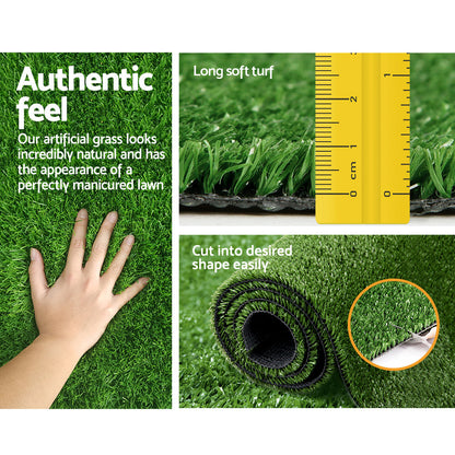 Prime Turf Artificial Grass 2mx10m 10mm Synthetic UN-REAL Lawn Turf Plant Plastic Olive