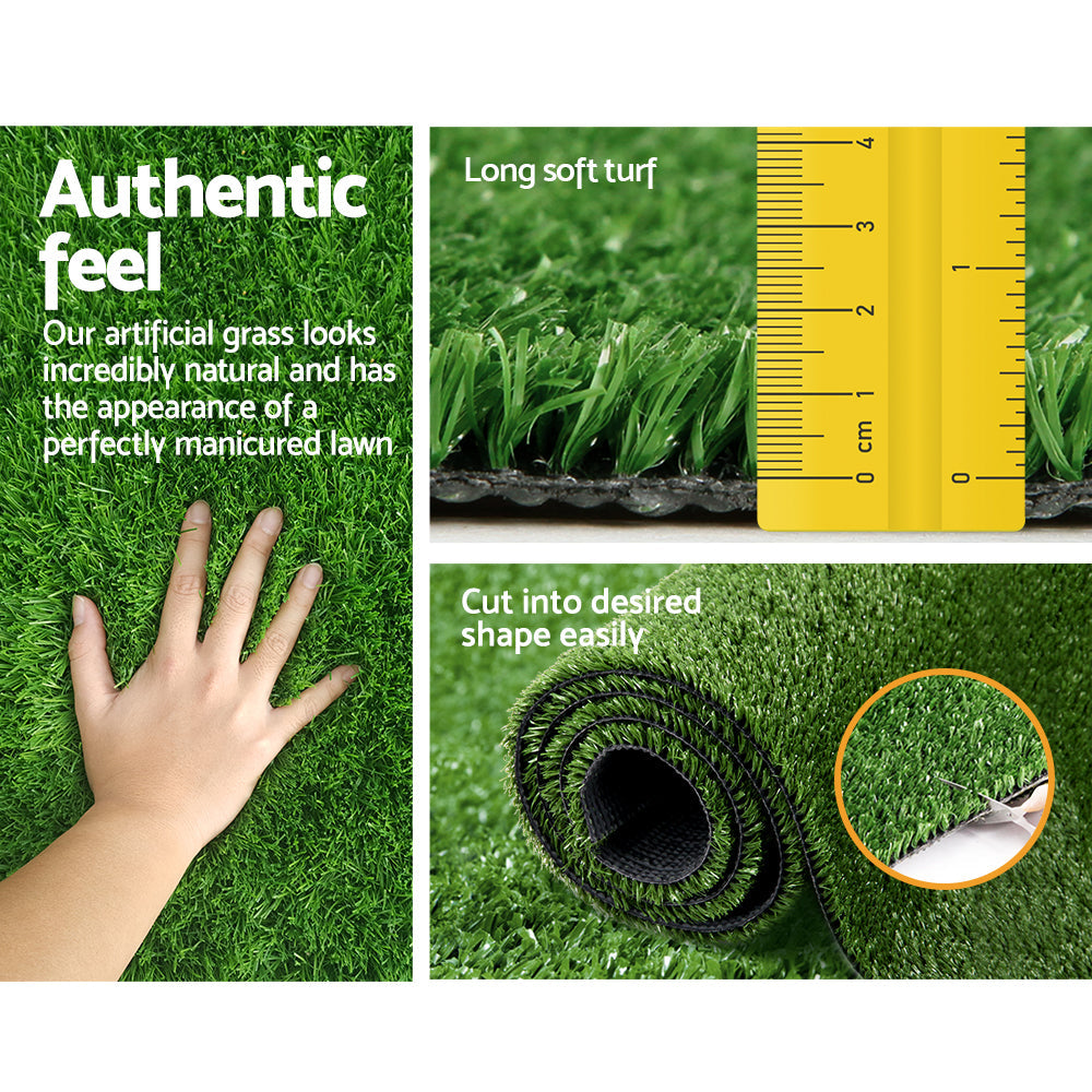 Prime Turf Artificial Grass 1mx20m 17mm Synthetic UN-REAL Lawn Turf Plant Plastic Olive