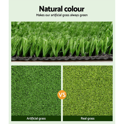 Prime Turf Artificial Grass 2mx10m 17mm Synthetic UN-REAL Lawn Turf Plant Plastic Olive