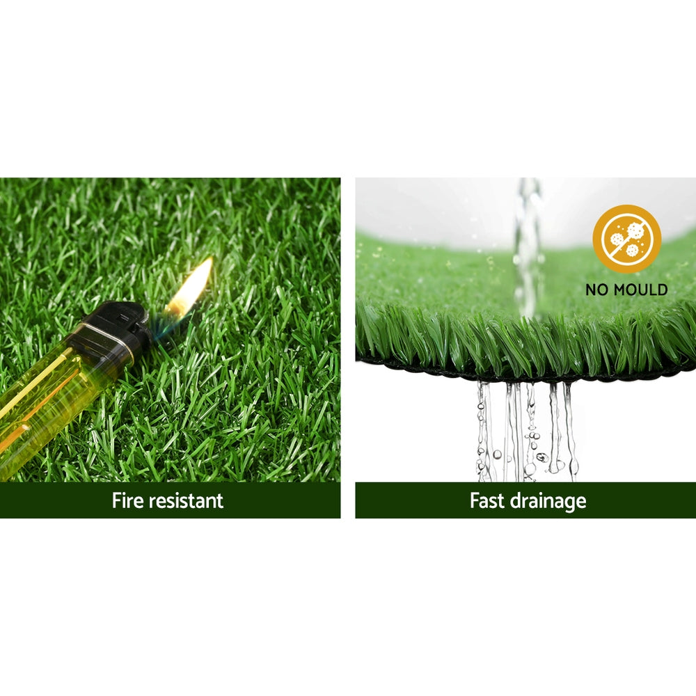 Prime Turf 2x10m Artificial Grass Synthetic UN-REAL 20SQM Turf Lawn 17mm Tape