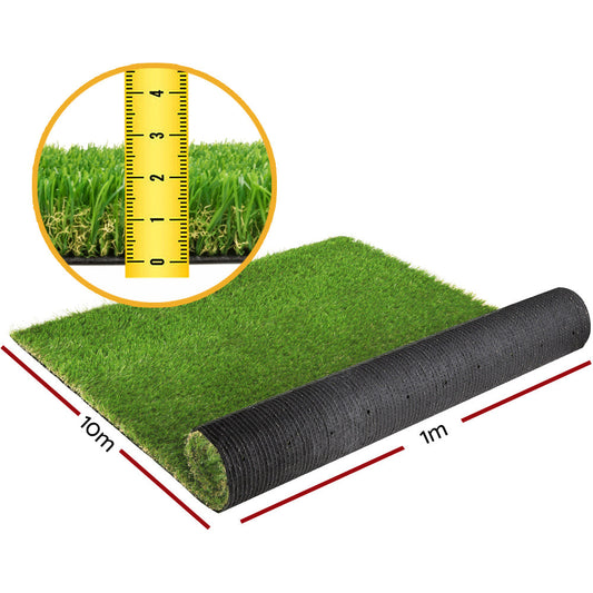 Prime Turf Artificial Grass 20SQM 20mm Synthetic UN-REAL Lawn Turf Plant Plastic 4-coloured 1mx10m