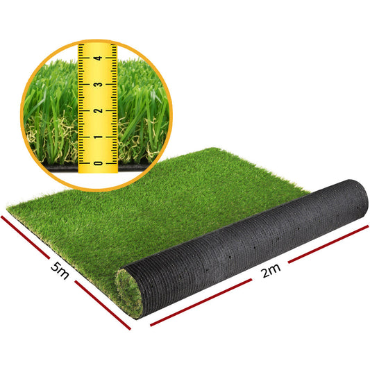 Prime Turf Artificial Grass 20SQM 30mm Synthetic UN-REAL Lawn Turf Plastic Plant 4-coloured 2mx5m