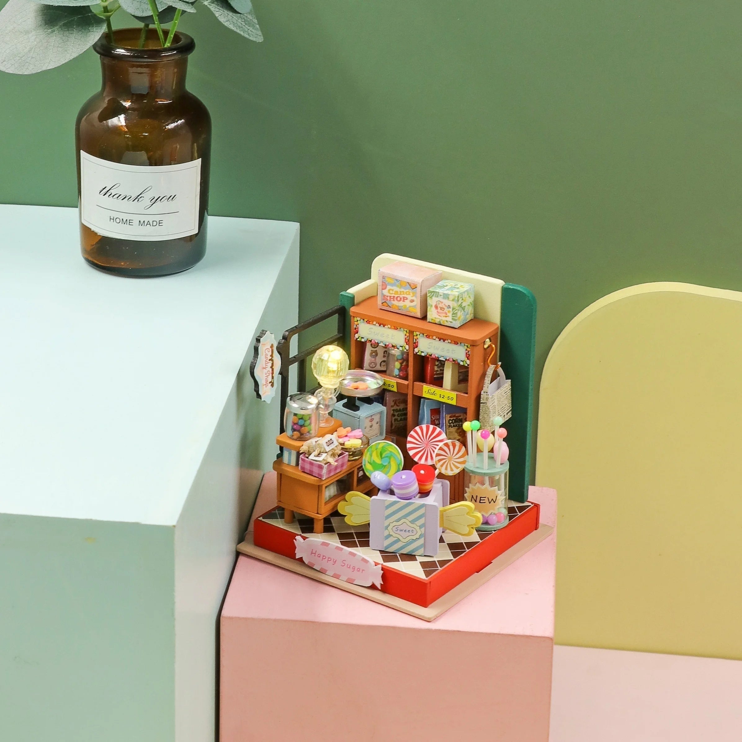 3D Dollhouse Kit for Adults - DIY Miniature House Craft for Stress Relief, Creative Christmas & Black Friday Gift, Home Decor